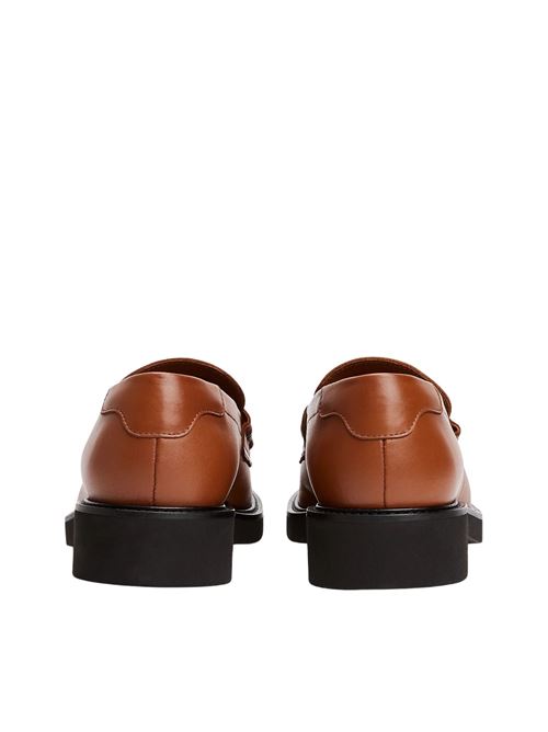 Mocassino donna cannella in pelle Tommy Hilfiger | FW0FW08633GPA
